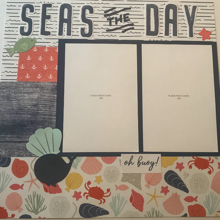 Easy DIY Scrapbook Layout for beginners