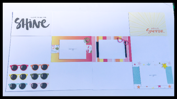 Double Scrapbook Layout that is quick and easy 