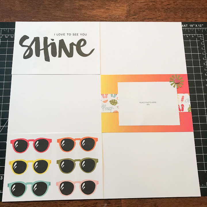 Quick scrapbook layouts with picture my life cards scrap supplies 