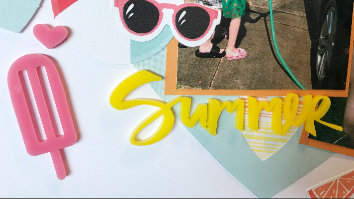 Summer Ideas for scrapbook layout templates