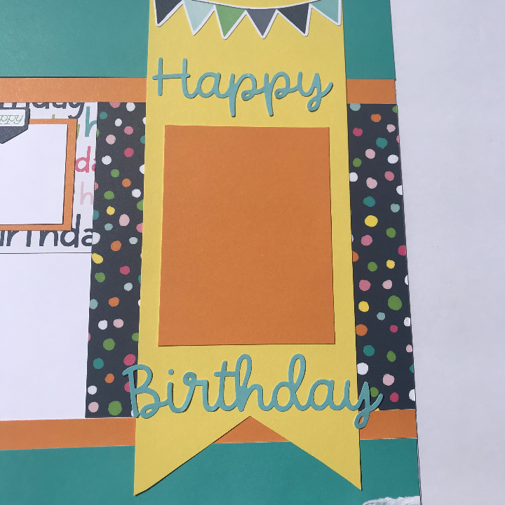 Dovetail Paper for a creative happy birthday scrapbook idea 