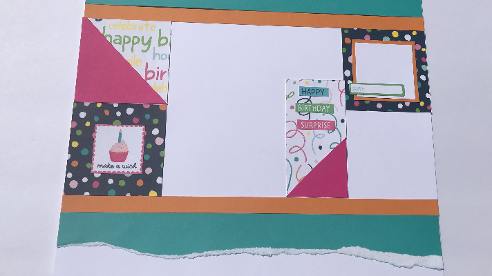 Happy Birthday Scrapbook Layout