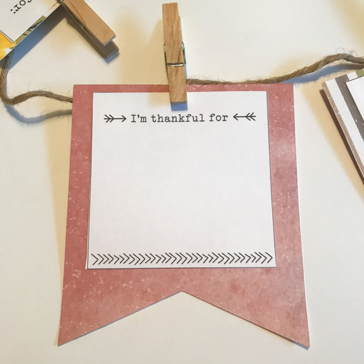 Thankful Banner DIY with Cricut and Paper