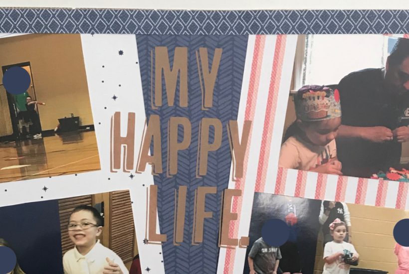 Basic Scrapbook Sketch (with 6 photos)