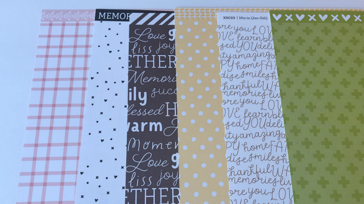 Mix in Patterned Scrapbook paper to create 12x12 pages 