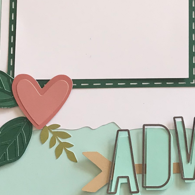 Great Outdoors Scrapbook Layout