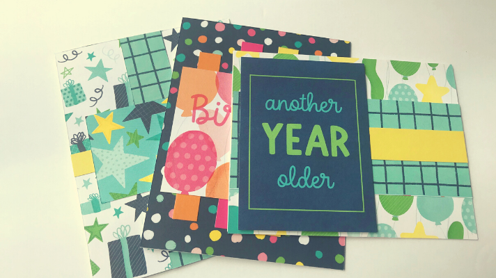 Easy homemade birthday cards you can make with scrapbook paper