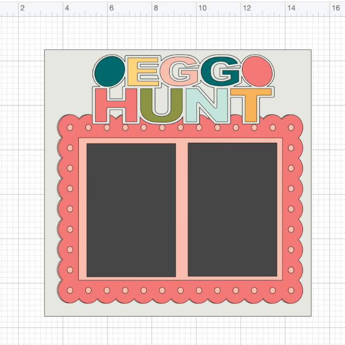 Add the title to your scrapbook page with Cricut