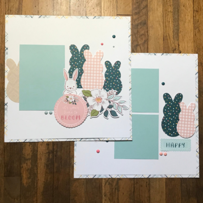 5 Easter Scrapbook Page Ideas (with Double Page Layouts)