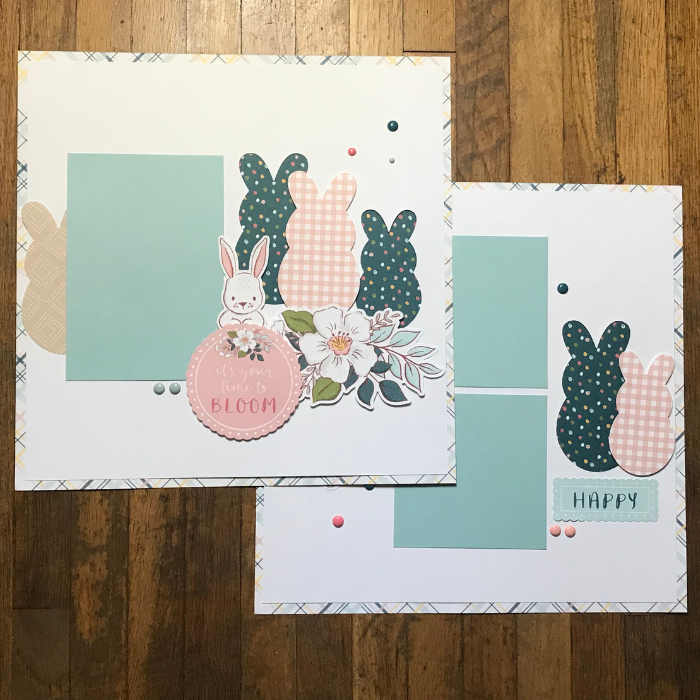 Easter Scrapbook Page ideas for Easter egg hunts and memories