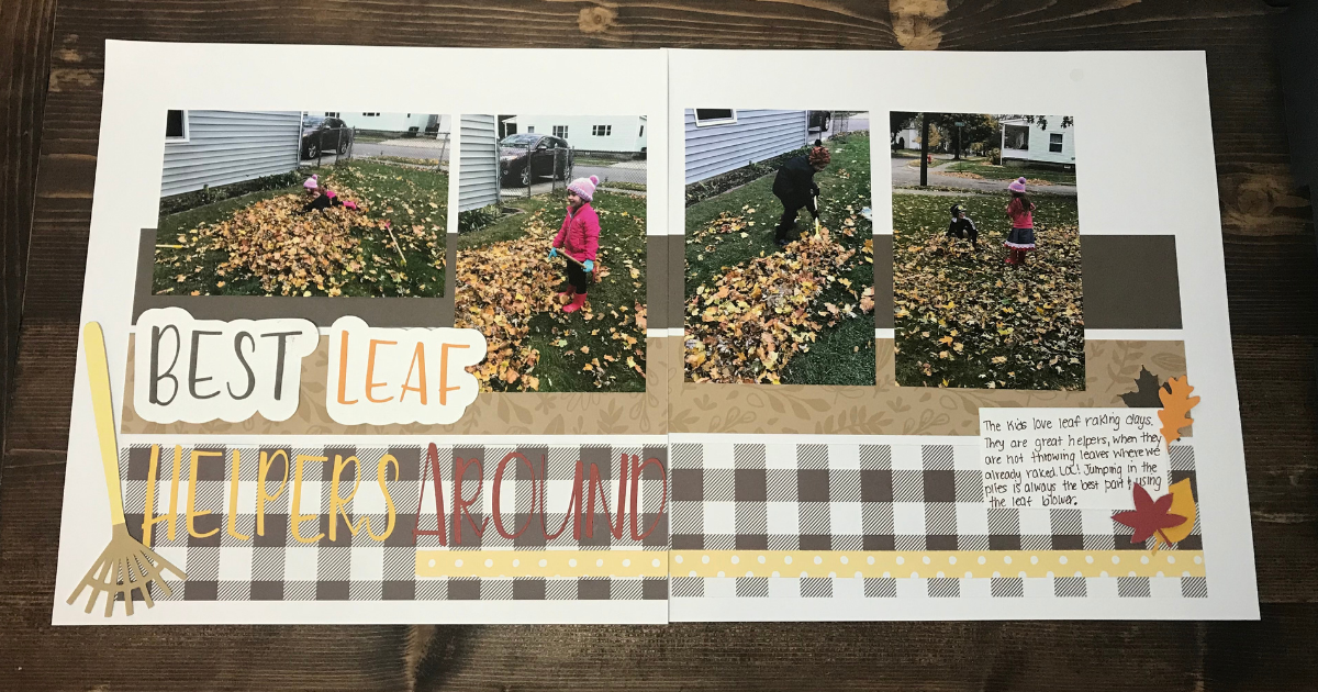 Easy Scrapbook layout for beginners 