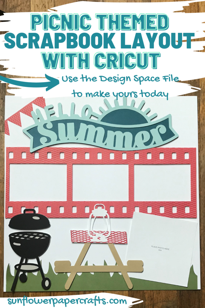 Cricut Picnic Scrapbook Layout