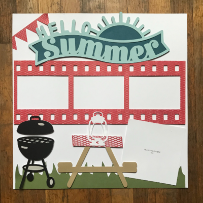 Picnic Scrapbook Layout- Cricut Made