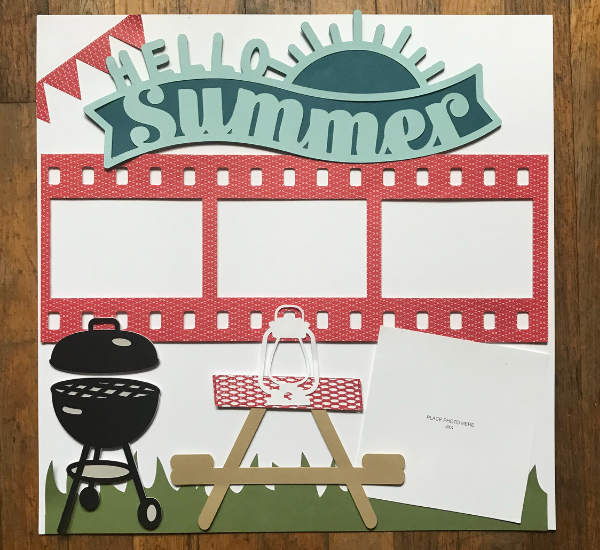 Picnic Scrapbook Layout- Cricut Made