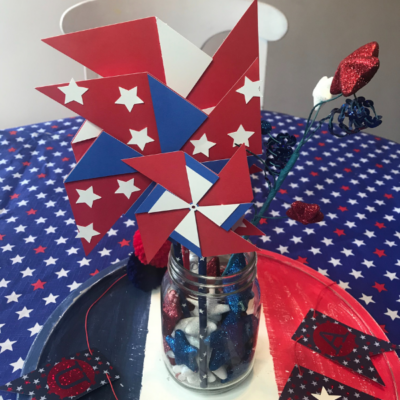DIY 4th of July Cricut Craft (Perfect Party Table Decor)