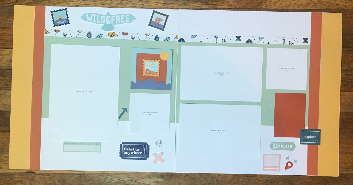 quick great outdoors scrapbook pages 