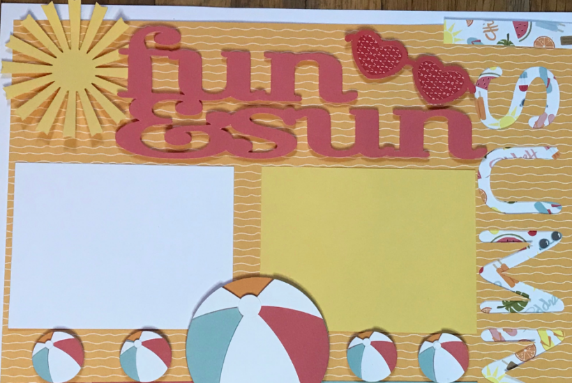 Fun & Sun: Cricut Summer Scrapbook Page