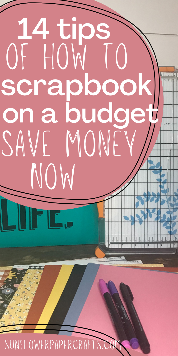 Scrapbooking on a Budget 14 Tips to Save You Money Sunflower Paper