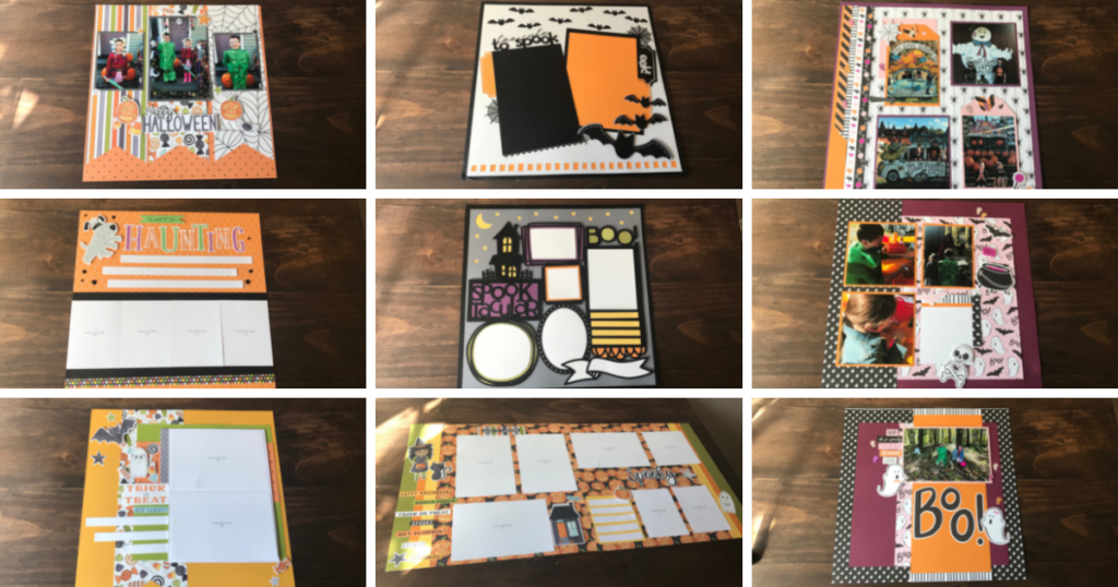 11 Halloween Scrapbook Pages