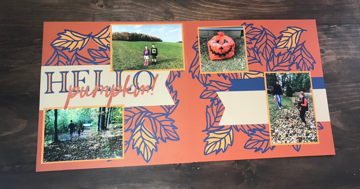 Fall Scrapbook Page with CTMH SVG