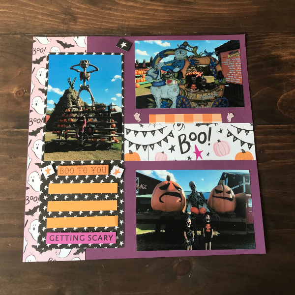 Halloween Scrapbook Page Design