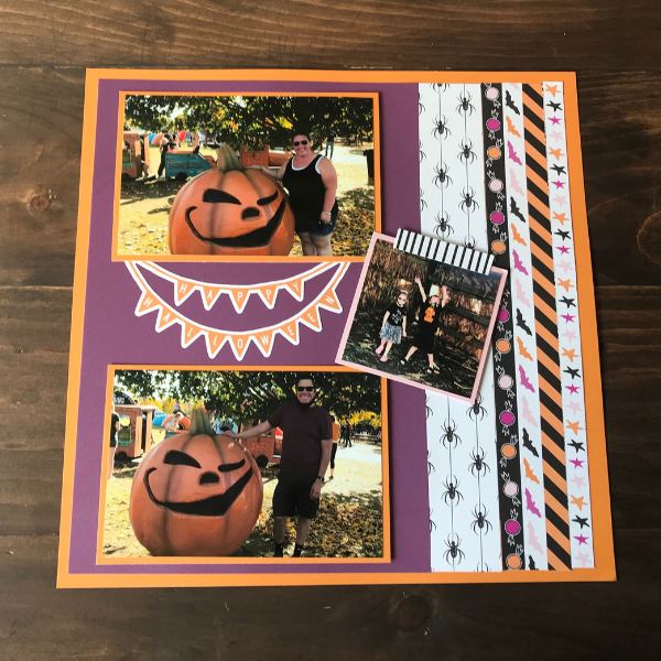 Happy Halloween Scrapbook Page Layout