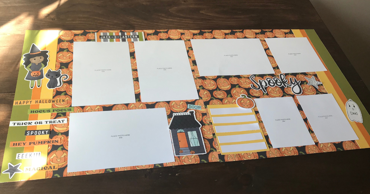 Pumpkin Carving double page layout 