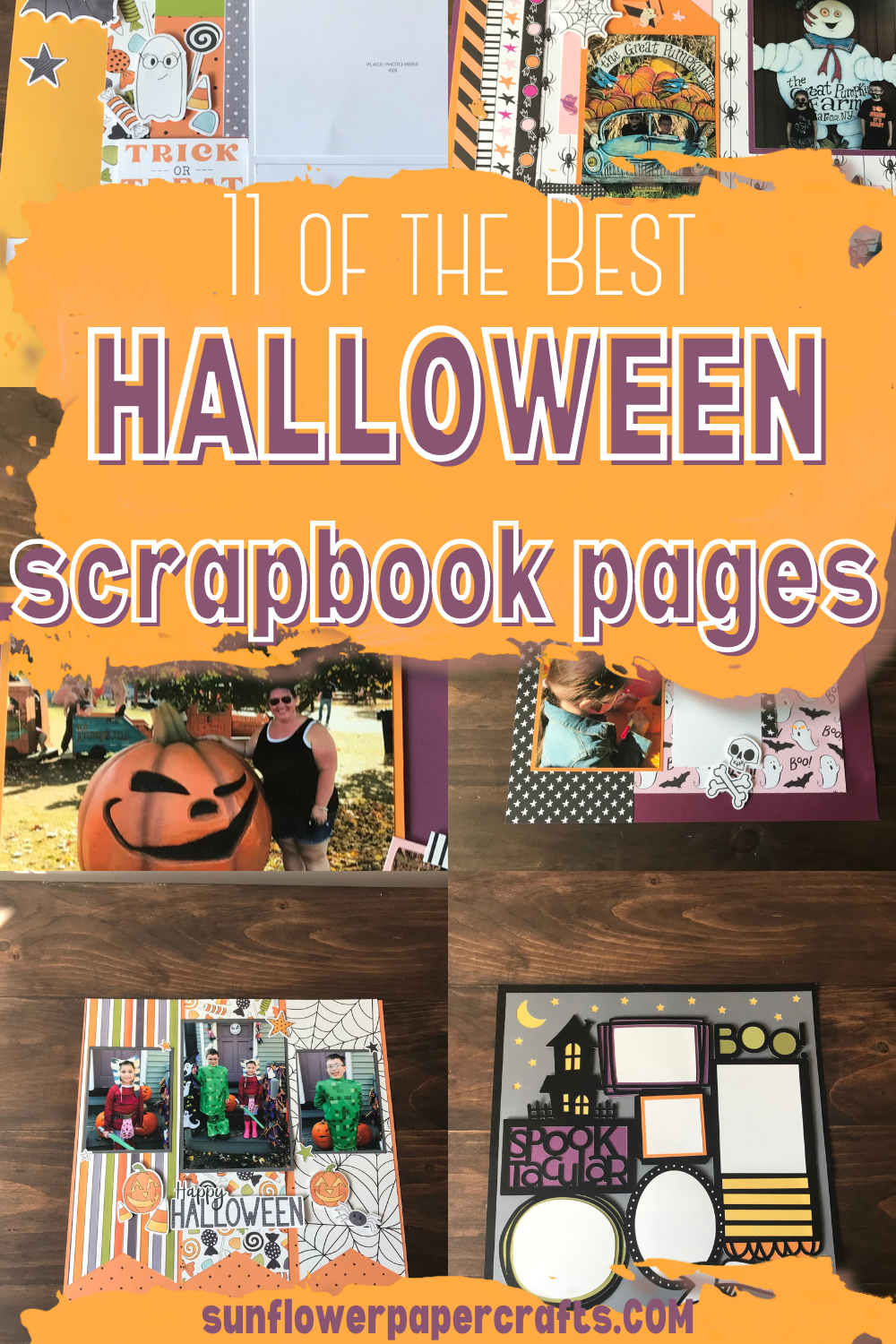 The 11 Best Halloween Scrapbook Pages Sunflower Paper Crafts