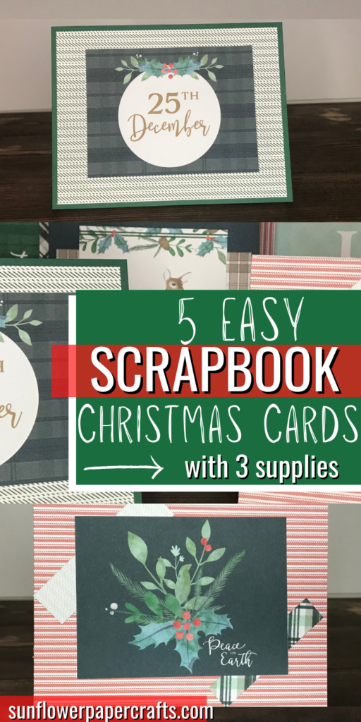 Easy Scrapbook Christmas Cards
