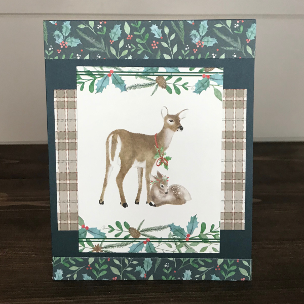 create your own scrapbook Christmas cards that are quick and easy