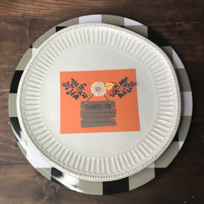 Cricut Thanksgiving Table Setting Idea | Thankful Card