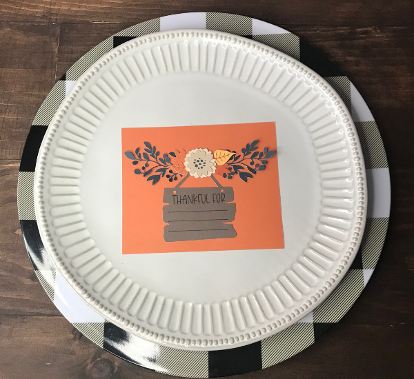 Cricut Thanksgiving Table Setting Idea | Thankful Card