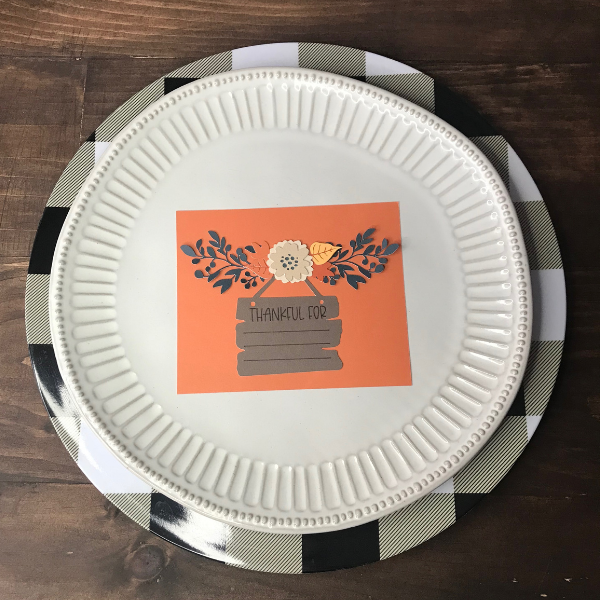 Cricut Thanksgiving Table Setting