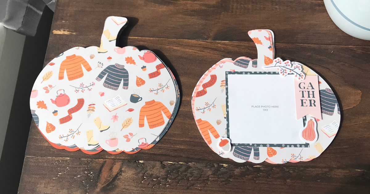 easy mini fall scrapbook with scrapbook paper