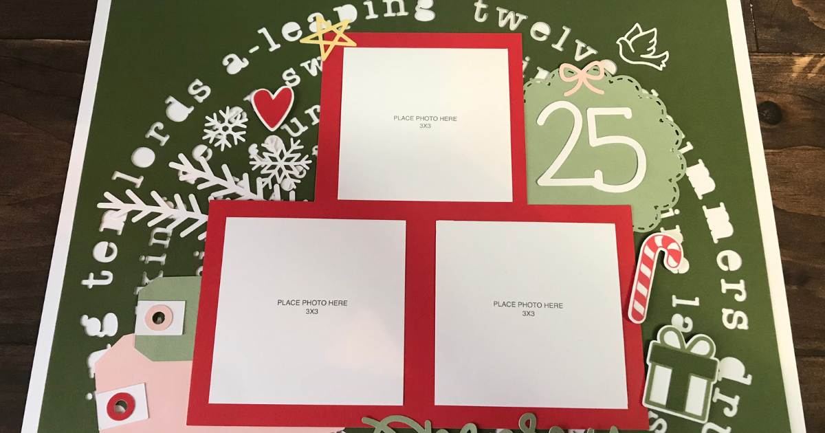 Cricut Christmas Scrapbook Ideas