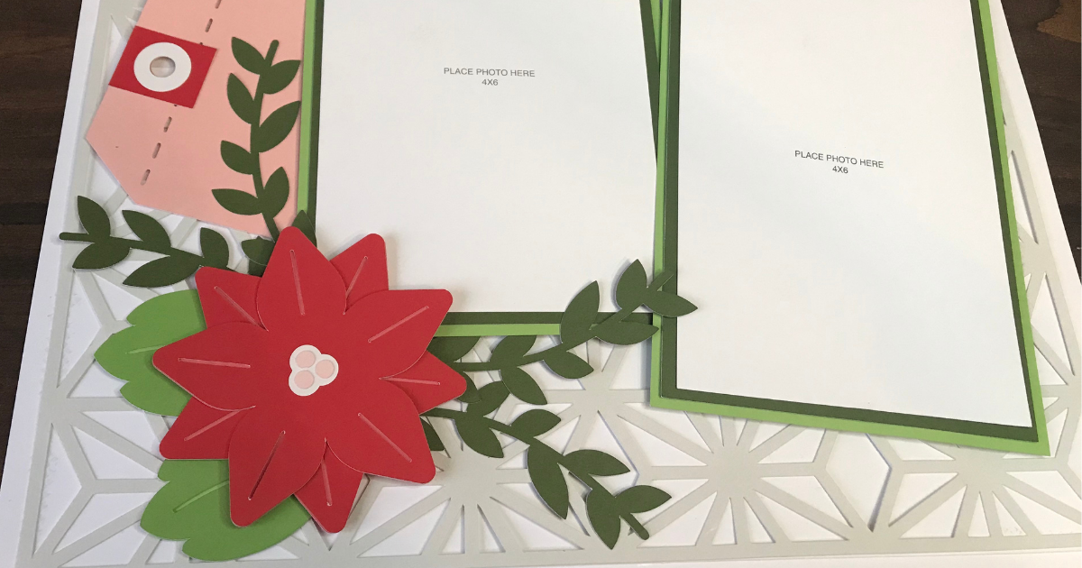 Cricut Christmas Scrapbook Pages