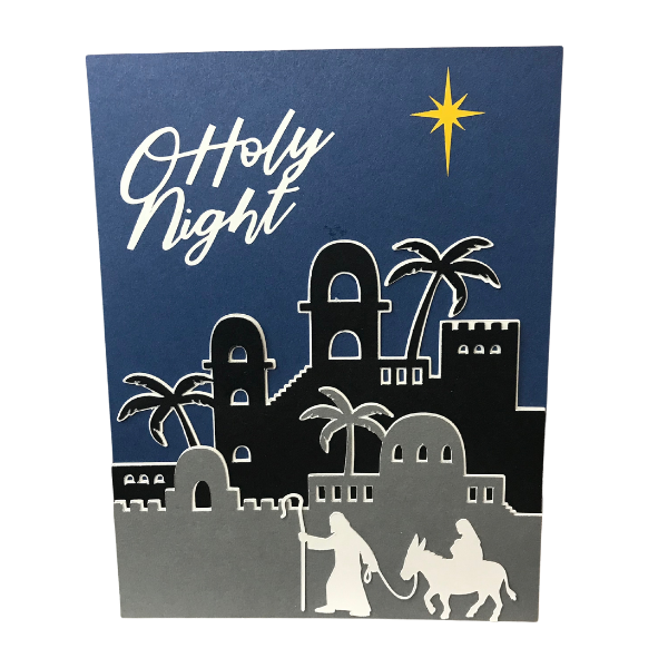 DIY Religious Cricut Christmas Cards
