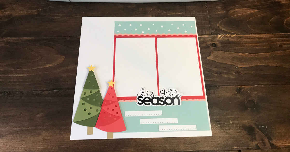 Tis the Season Cricut Scrapbook Ideas 