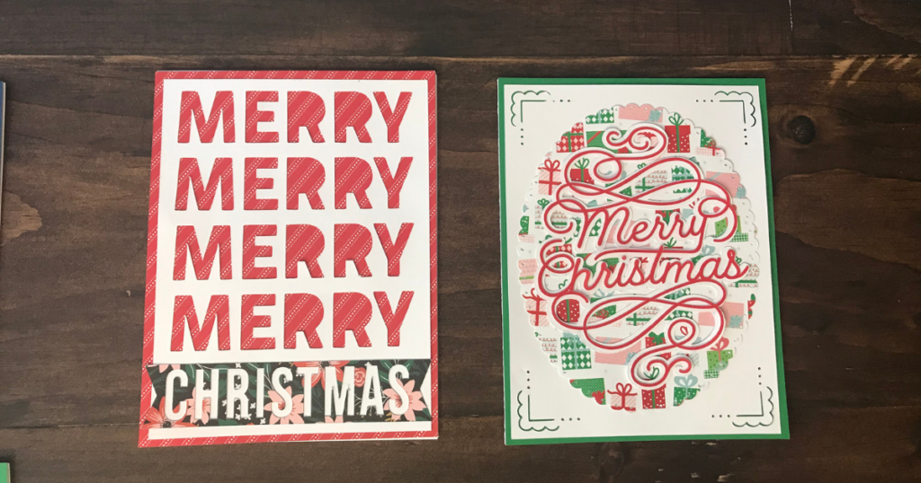 handmade Cricut Christmas Cards