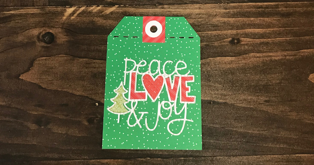 Paper Cricut Joy Christmas Gift Tag