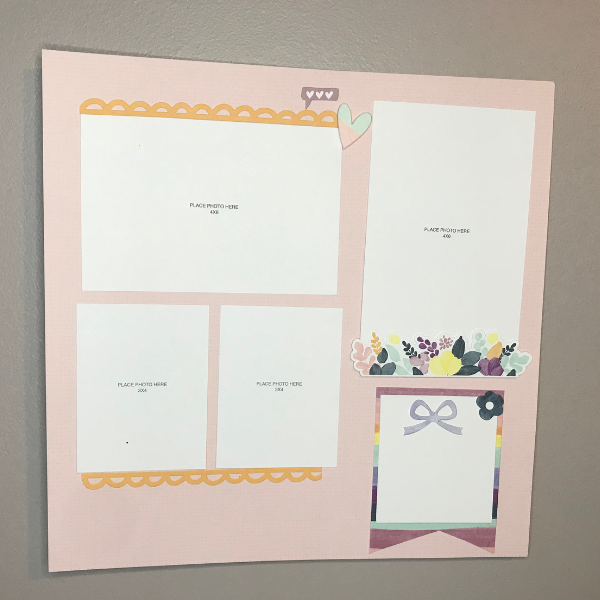 simple friends scrapbook page idea for memory book