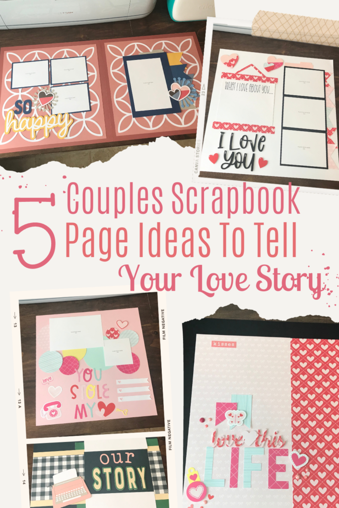 Couples scrapbook page Ideas