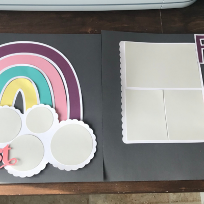 Cute Best Friend Scrapbook Layout with Cricut