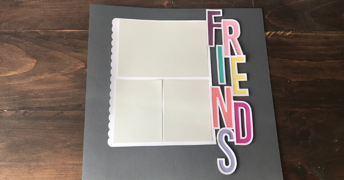 Friends scrapbook page 