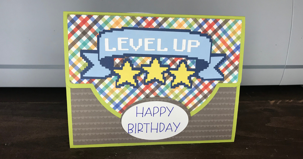 Cricut Birthday Card Ideas for a gamer 