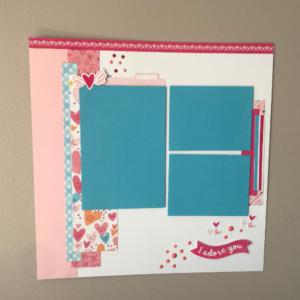  I adore you scrapbook layout that is fun and simple