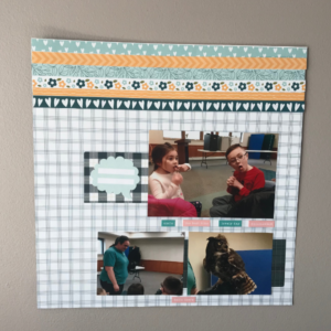 fun and simple scrapbook page layout