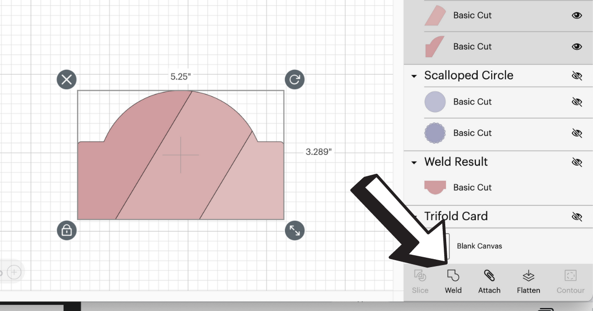 weld the card pieces together 