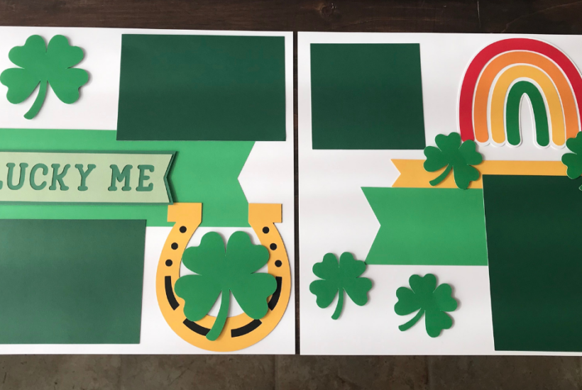 Lucky Me | St. Patrick’s Day Scrapbook Layout