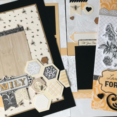 Vintage Family Scrapbook Design Ideas